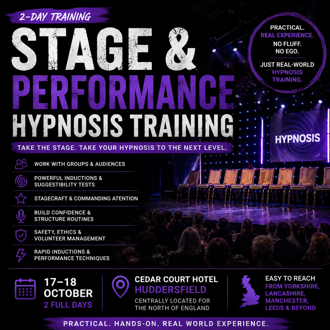 stage hypnosis Training UK
